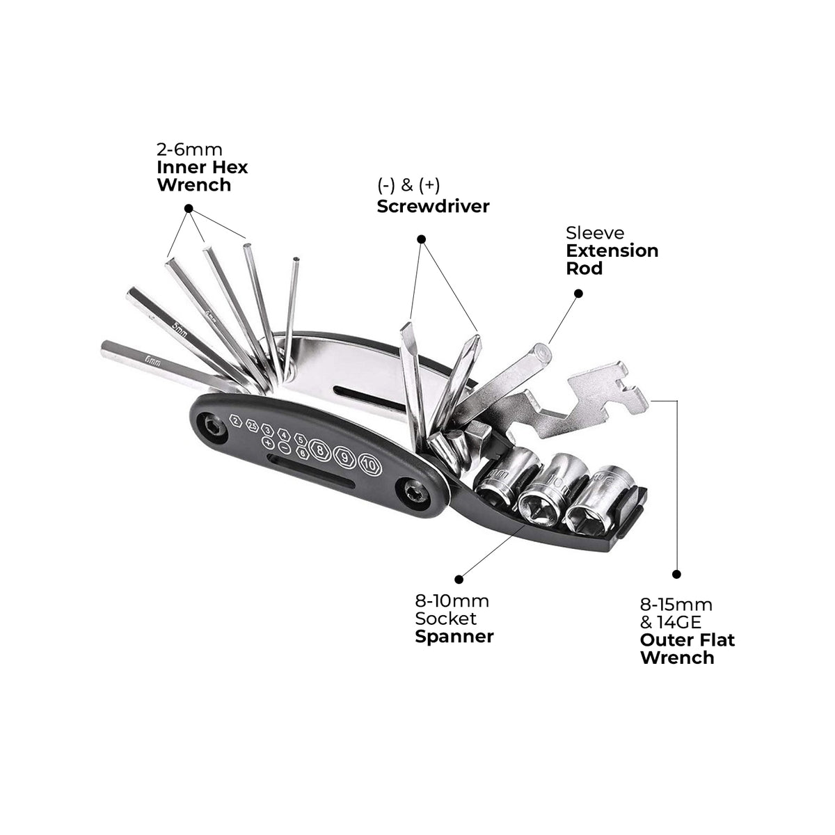 Velofix Bike 16-in-1 Pro Repair Kit